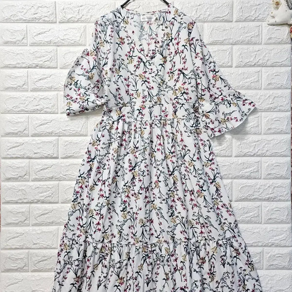 [BUNJANG] Floral Long Dress / 플라워 롱원피스