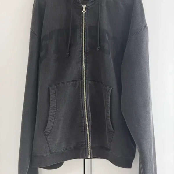 [BUNJANG] Stussy Payment Hooded Zip-up Jacket L / 스투시 페이먼트 후드집업 L