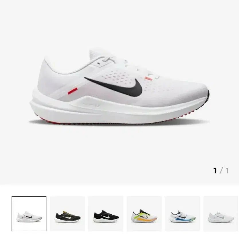 [BUNJANG] Nike Air Winflo 10 Running Shoes White & Light Crimson (265) / (품절) 나이키 에어 윈플로 10 화이트&라이트 크림슨 런닝화 (265)