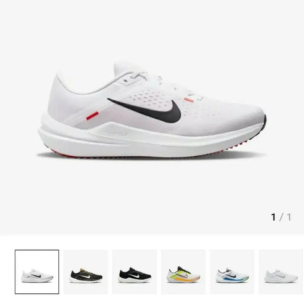 [BUNJANG] Nike Air Winflo 10 Running Shoes White & Light Crimson (265) / (품절) 나이키 에어 윈플로 10 화이트&라이트 크림슨 런닝화 (265)