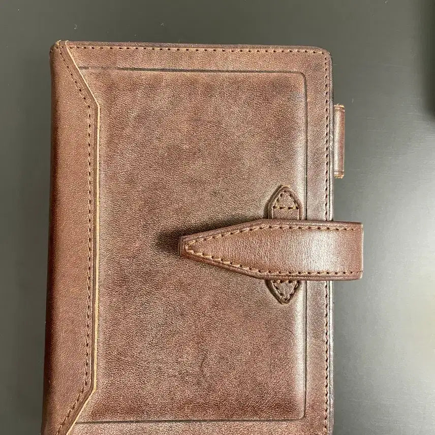 [BUNJANG] Davinci LoRoma A7 (6-Ring) Diary - Brown / 다빈치 로로마 A7(6공) 다이어리 브라운