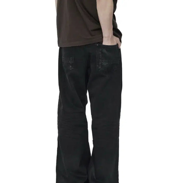 [BUNJANG] Politeru Coated Jean Coated Black / [3] 폴리테루 코티드 진 코티드 블랙