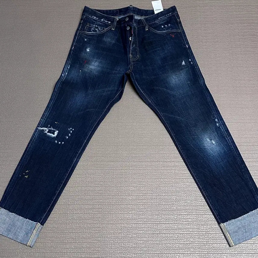 [BUNJANG] Dsquared2 Paint Detail Denim Jeans Size 52 / 정품) 디스퀘어드 페인트 데님 청바지 52 사이즈