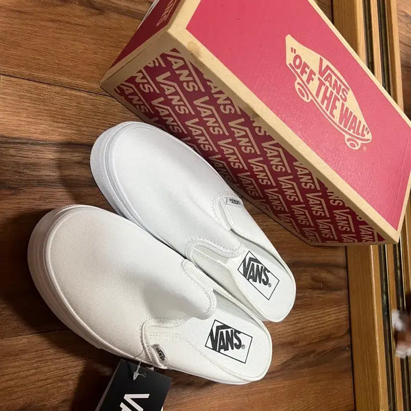 [BUNJANG] Vans Slip-On Mule White (Size 235) / 235 반스 슬립온 뮬 화이트