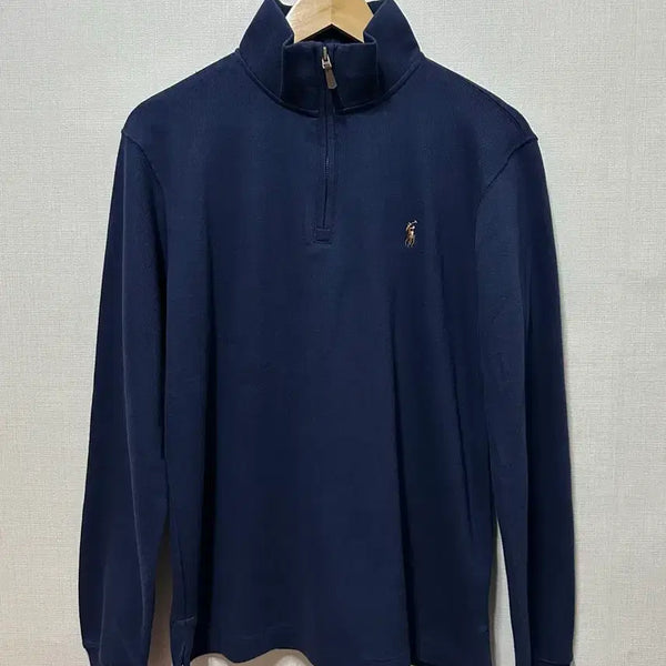 [BUNJANG] Polo Ralph Lauren Half-Zip Sweatshirt Navy Cotton M-L / 폴로 랄프로렌 하프집업 M-L