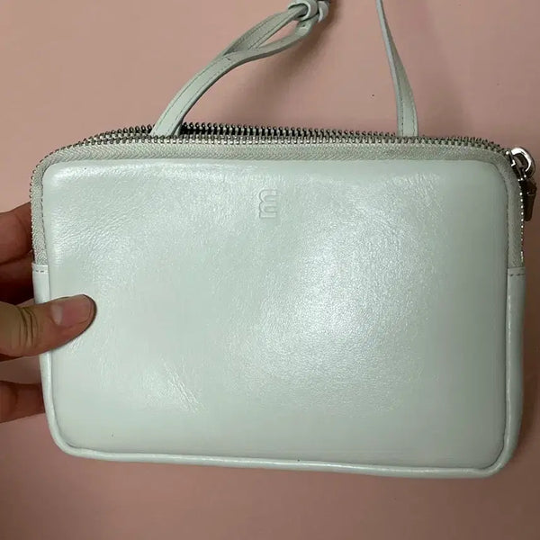 [BUNJANG] Minitmute Twin Micro Bag White Mint / 미닛뮤트 트윈 마이크로 화이트 민트 크로스백