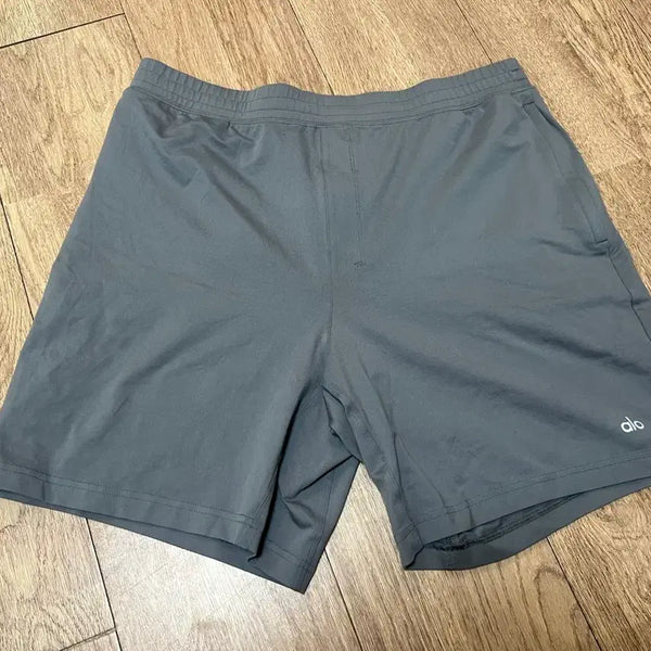 [BUNJANG] ALO Charcoal Sweat Shorts XL / ALO 알로 반바지 XL 밝은 차콜색