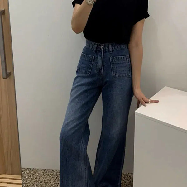 [BUNJANG] New Pocket Wide Denim Pants (M) / 포켓 와이드 데님 팬츠 (새상품) M