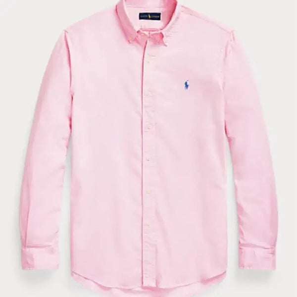 [BUNJANG] Polo Ralph Lauren Men's Garment Dyed Slim Fit Shirt Camel Pink M / (새상품) 폴로 맨즈 가먼트다이 셔츠 슬림핏 카멜핑크 M