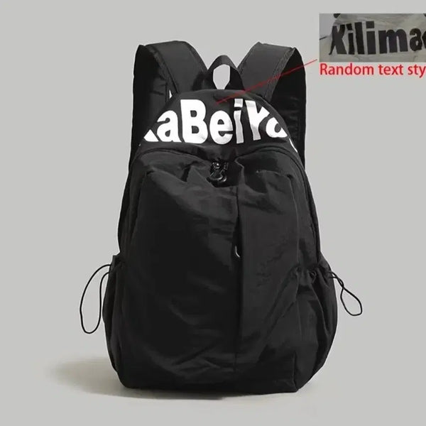 [BUNJANG] Black Lightweight Waterproof Backpack (Unisex) / 블랙 경량방수 백팩(남.여공용)