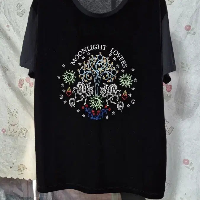[BUNJANG] Sandro Embroidered Ethnic T-Shirt / 산드로  ( 자수배색)  에스닉   티셔츠