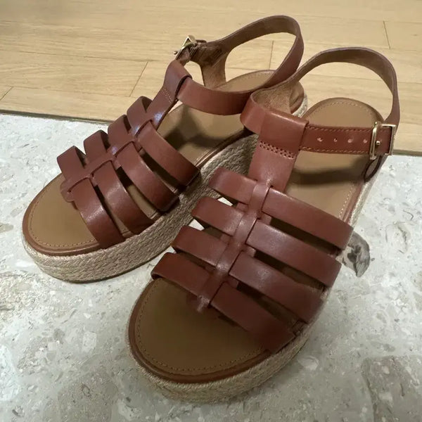 [BUNJANG] Fitflop Women's Espadrille Sandal - Brown / 핏플랍 여성샌들