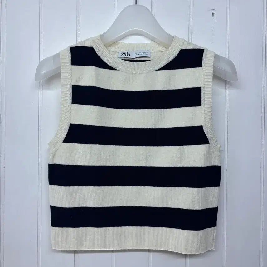 [BUNJANG] Zara Striped Summer Knit Vest Women's L (55-66) / 자라 스트라이프 여름니트 베스트 여성L(55-66) ㅡ0706