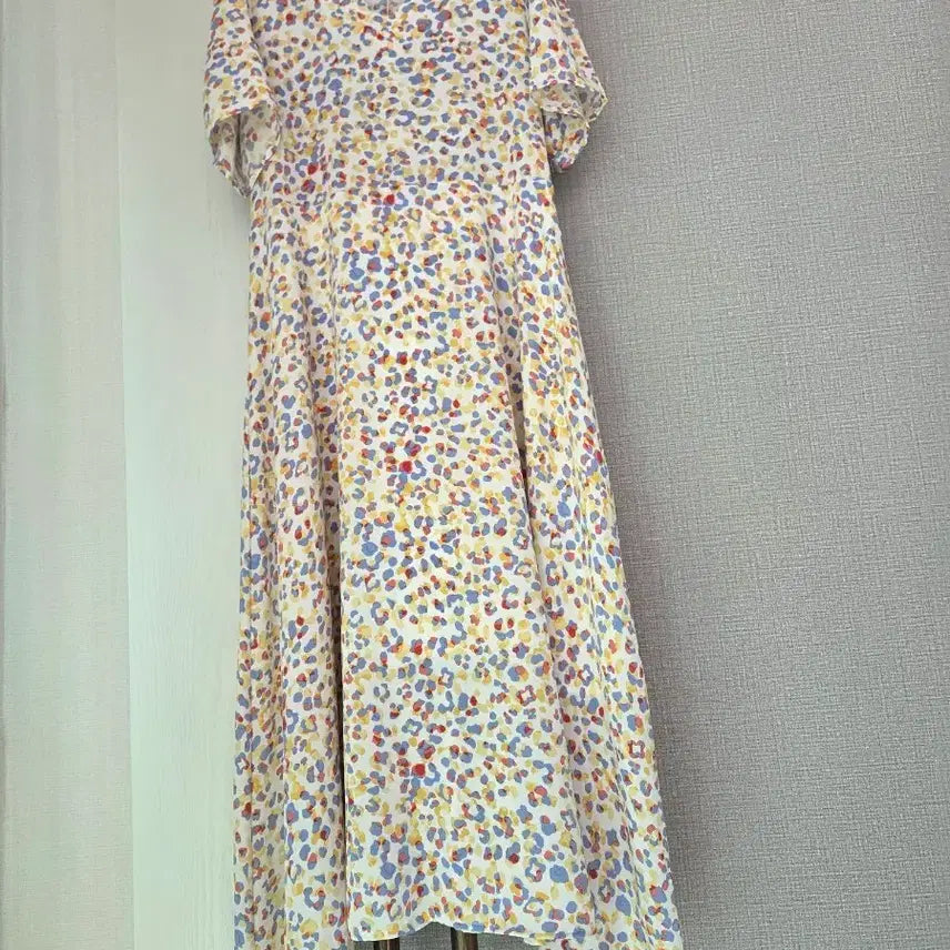[BUNJANG] EnC S Pattern Chiffon Long Dress / EnC S 패턴 쉬폰롱원피스