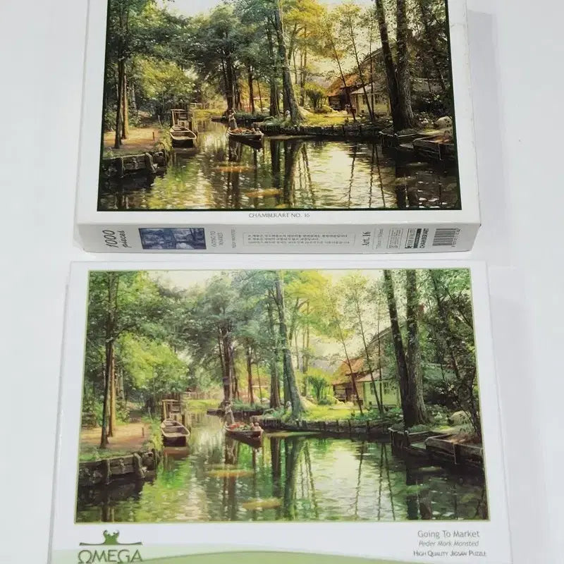 [BUNJANG] Chamber Art & Omega 1000-Piece Jigsaw Puzzle Set / 풍경 직소퍼즐 1000피스 2종 세트