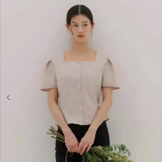 [BUNJANG] SIE TILLY Square Neck Blouse - Gracie Rose S / 시에 틸리 스퀘어넥 블라우스