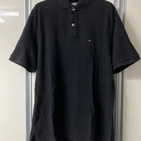 [BUNJANG] Tommy Hilfiger Short Sleeve Polo Shirt Black Size S / 타미힐피거 반팔 카라티 블랙 S
