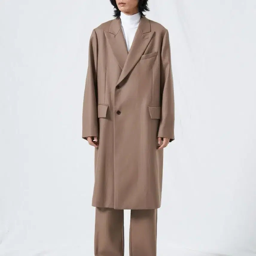 [BUNJANG] Auralee 19FW Double-Breasted Coat Beige / 오라리 19fw 더블브레스티드 코트