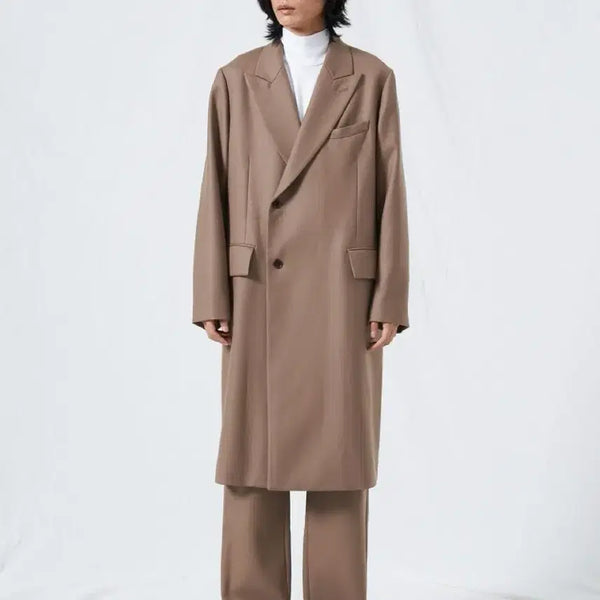 [BUNJANG] Auralee 19FW Double-Breasted Coat Beige / 오라리 19fw 더블브레스티드 코트