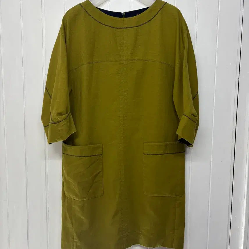 [BUNJANG] Jigott Olive Khaki Mini Dress Size 55 / 지고트 올리브 카키색 미니 원피스 55 ㅡ0706