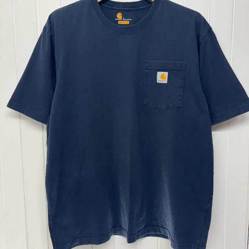 [BUNJANG] Carhartt K87 Navy Pocket T-Shirt - Men's L (105-110) / 칼하트 K87 네이비 반팔티 남성105-110 ㅡ0706
