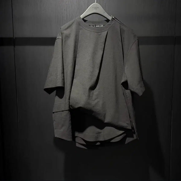 [BUNJANG] Songzio Asymmetric Drape T-shirt / 송지오 어시메트릭 드레이프 티셔츠