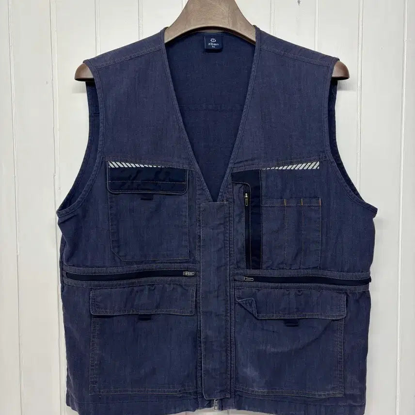 [BUNJANG] Zeven Men's Work Vest Navy XL / 지벤 작업조끼 남성 100ㅡ0706