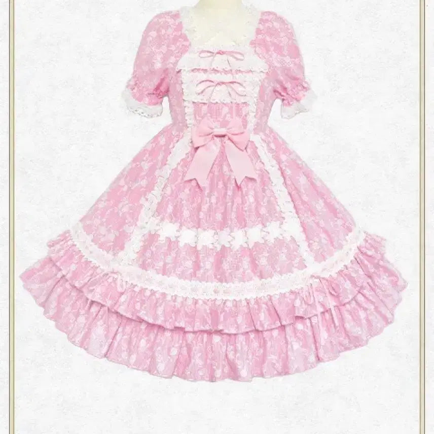 [BUNJANG] Angelic Pretty Mirabelle Pink Set Lolita Dress / 베이비더스타샤인 미라벨 핑크 세트 엔젤릭프리티 로리타