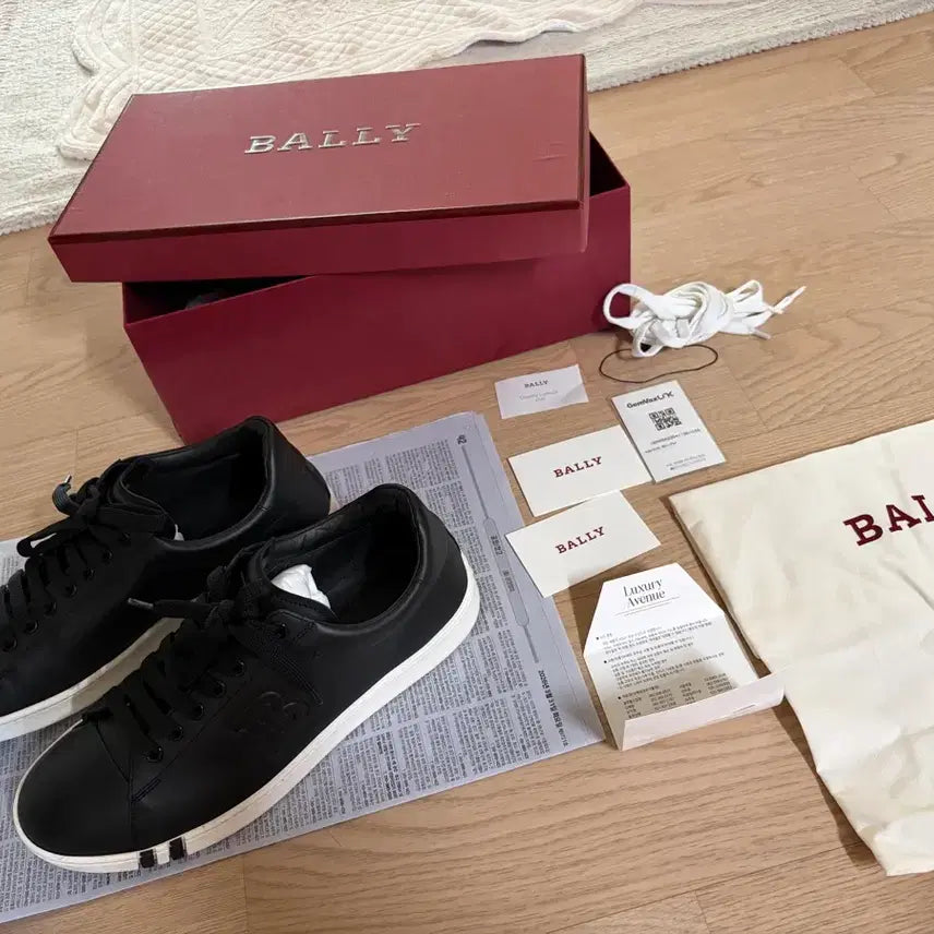 [BUNJANG] Authentic Bally Men's Sneakers Black Size 260 / 롯데아울렛 정품 남성 발리 스니커즈 260 팔아요~
