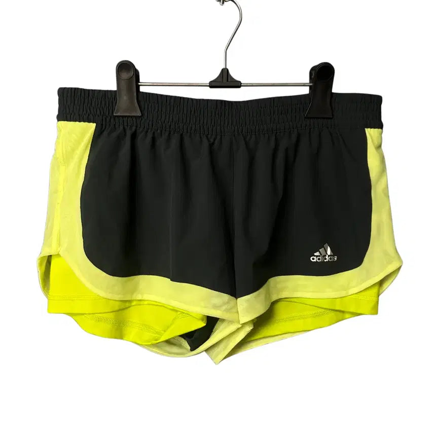 [BUNJANG] Adidas Women's Black Neon Training Shorts / 100 아디다스 여성 블랙 네온 트레이닝 반바지