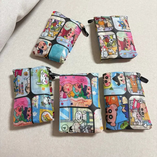 [BUNJANG] Crayon Shin-chan Foldable Shopping Bag Large Portable / 새상품 접이식 짱구 장바구니 대형 휴대용