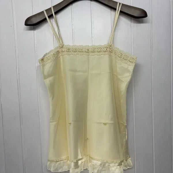 [BUNJANG] Inside Silky Cream Lace Bustier - Women's Size 55 / 인사이드 실키 크림 레이스 뷔스티에 여성55ㅡ0706