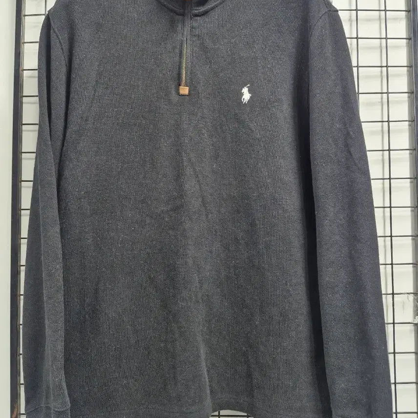 [BUNJANG] Polo Ralph Lauren Cotton Half-Zip Black / 100L 폴로 랄프로렌 면 반집업 블랙.