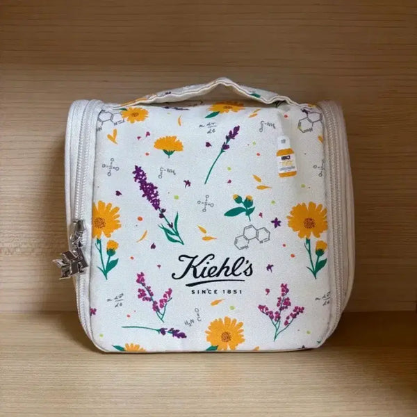 [BUNJANG] Kiehl's Floral Pattern Pouch / [새상품] 키엘 파우치 플로럴 패턴 세안용 파우치