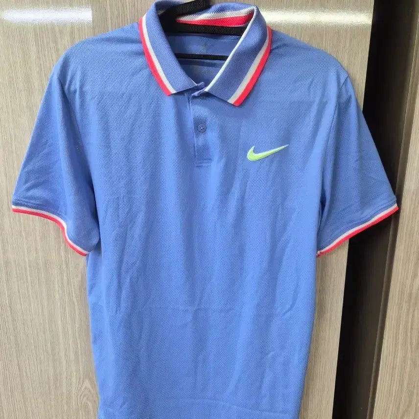 [BUNJANG] Nike Men's Blue Short Sleeve Polo Shirt / 나이키 남성용 반팔 카라티 블루