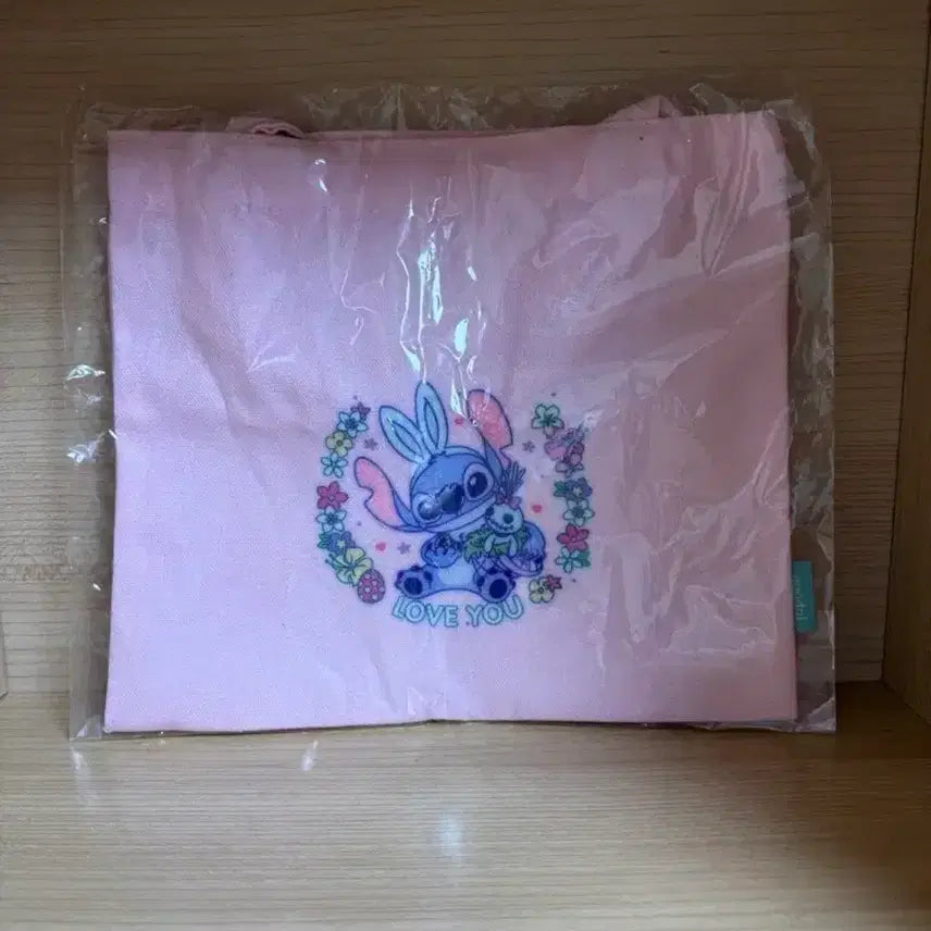 [BUNJANG] Disney Stitch Pink Eco Bag / [새상품] 디즈니 스티치 핑크 에코백