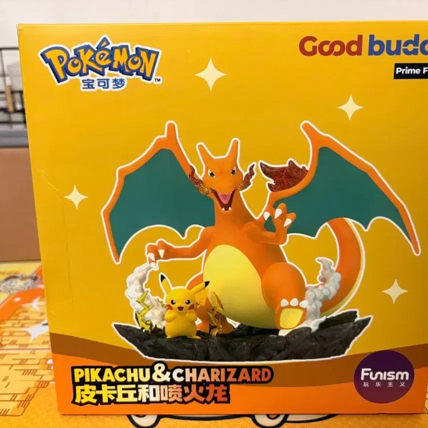 [BUNJANG] Pokemon Pikachu & Charizard Mate Figure / 포켓몬스터 피카츄 & 리자몽 메이트 피규어