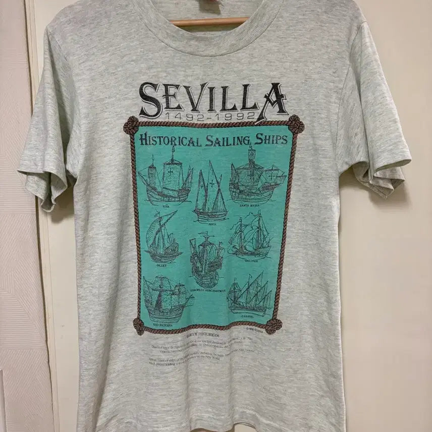 [BUNJANG] 1992 EXPO '92 Sevilla USA Vintage T-Shirt Fruit of the Loom / 90s USA 세비야 EXPO 빈티지 티셔츠