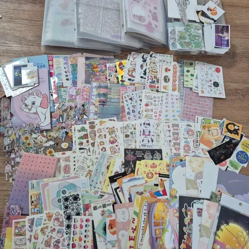 [BUNJANG] Diary Decoration Sticker Binder Postcard Set / 다꾸 스티커 바인더 엽서 등 세트