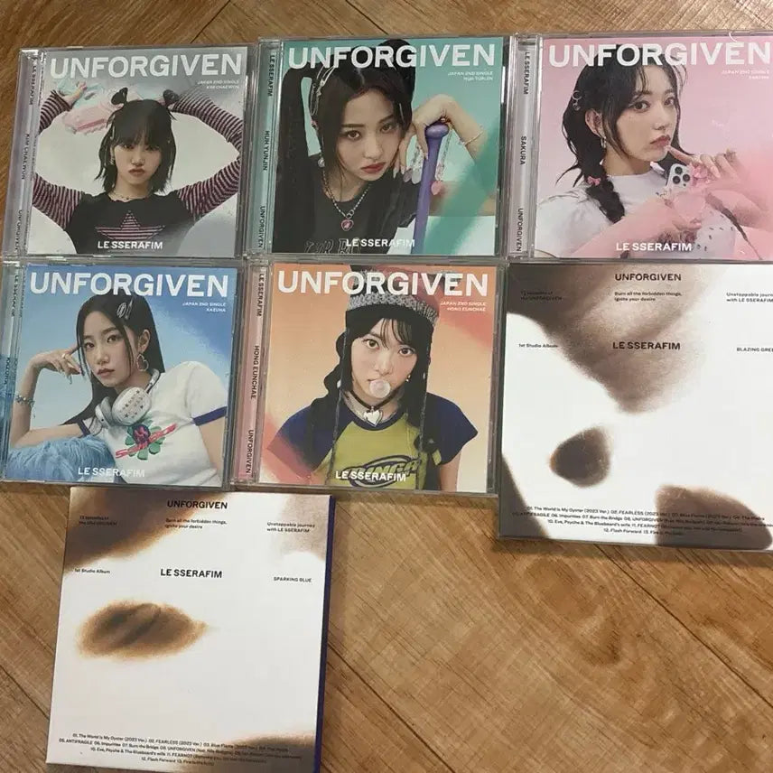 [BUNJANG] LE SSERAFIM UNFORGIVEN Album + Japan Single Set Photocard / 르세라핌 UNFORGIVEN 앨범+일본 싱글 세트 포카 포함