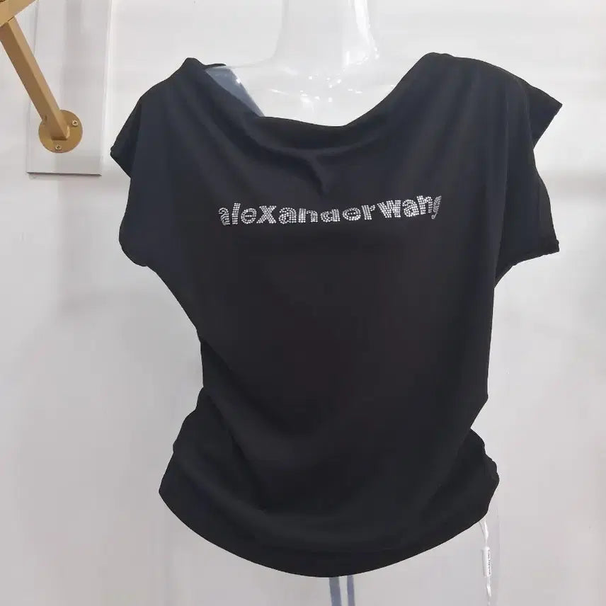[BUNJANG] Women's Short Sleeve T-Shirt with Shirring and Drawstring Detail / 여성반팔티