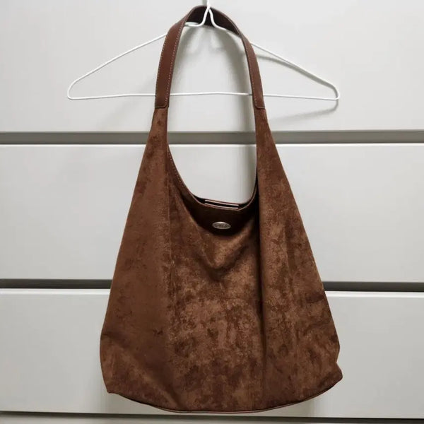 [BUNJANG] DUMARU Merci Shoulder Bag Dark Brown Suede / 두마로 메르시 숄더백 다크브라운 스웨이드