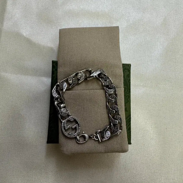 [BUNJANG] Gucci Silver Kuba Bracelet / 구찌 실버 쿠바 팔찌