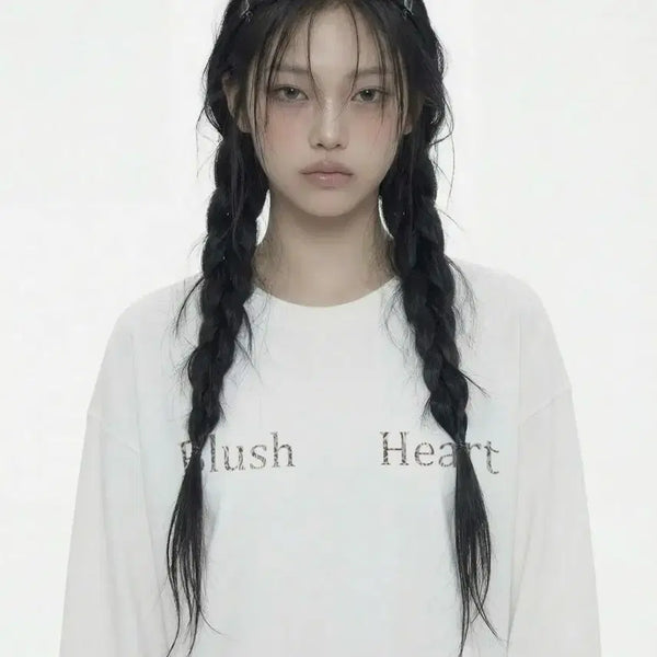 [BUNJANG] Grayver Women's Long Sleeve T-Shirt White / 그레이버 여성 긴팔 티셔츠