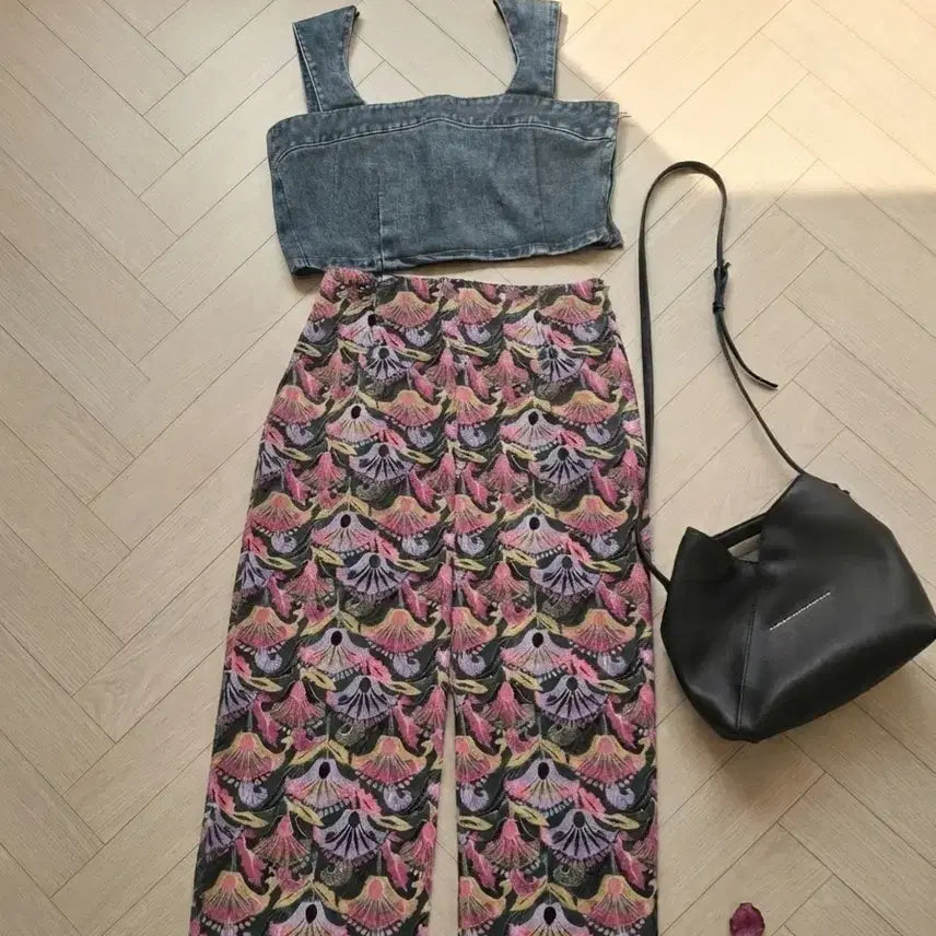 [BUNJANG] Japanese Vintage Washed Denim Crop Top (XS Size) / 일본빈티지 워싱 데님 크롭 탑 (xS사이즈)