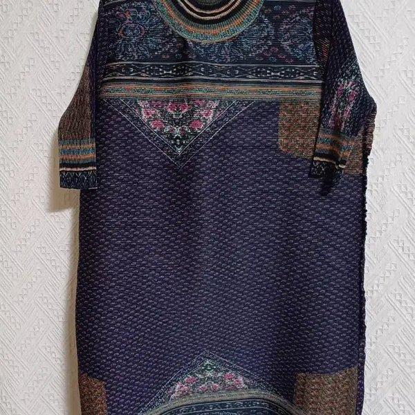 [BUNJANG] Pattern Pleats Dress / 패턴 플리츠 원피스