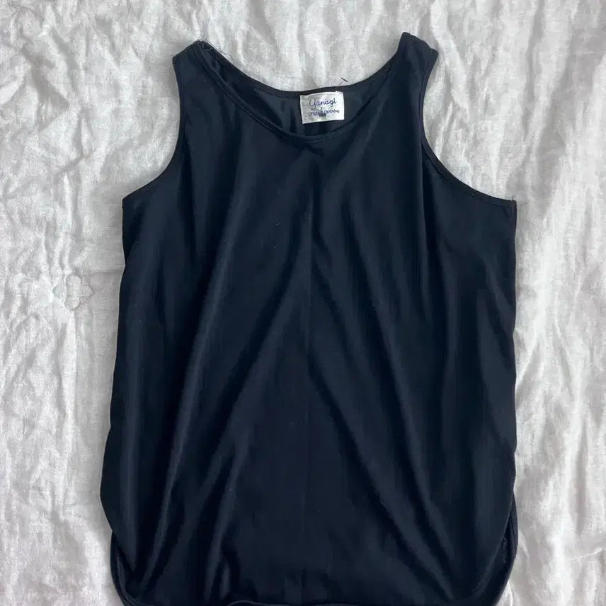 [BUNJANG] Women's Black Loose Fit Summer Sleeveless Top / 여자 박시 여름 나시 블랙