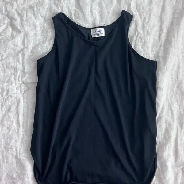 [BUNJANG] Women's Black Loose Fit Summer Sleeveless Top / 여자 박시 여름 나시 블랙