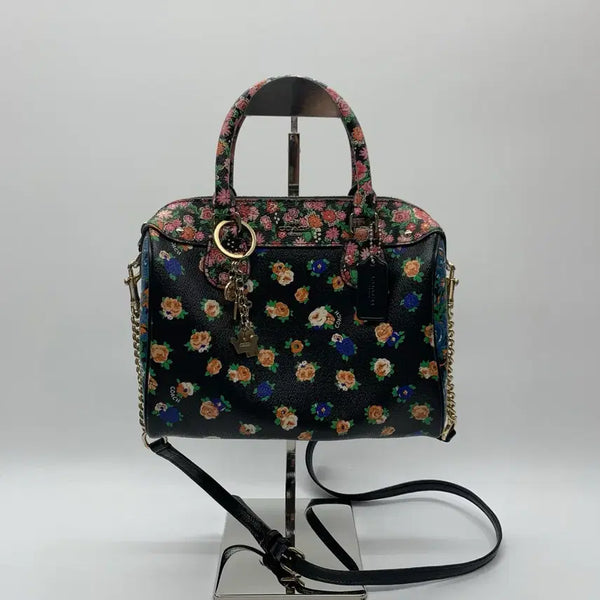 [BUNJANG] Coach Floral Mix Mini Bennet 2-Way Satchel Bag / 257000356 코치 플로럴 믹스 미니 베넷 2way 사첼백