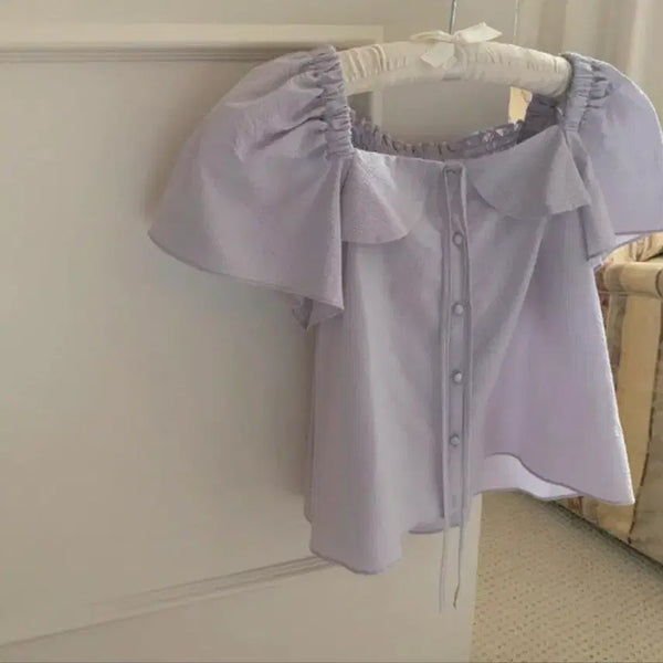 [BUNJANG] PrettyYoungThing Puff Blouse (New) / 프리티영띵 퍼프 블라우스 (새상품)
